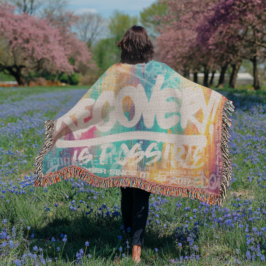 Recovery Is Possible Woven Blanket w/ Personalized Sobriety Date