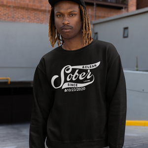 Marr Sober Since Unisex Sweatshirt w/ Personalized Sobriety Date