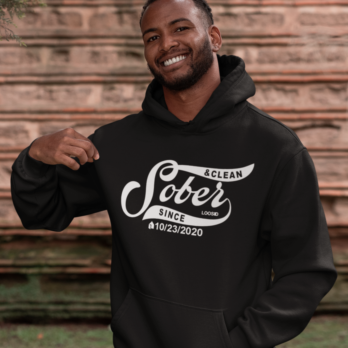 Marr Sober Since Unisex Hoodie w/ Personalized Sobriety Date