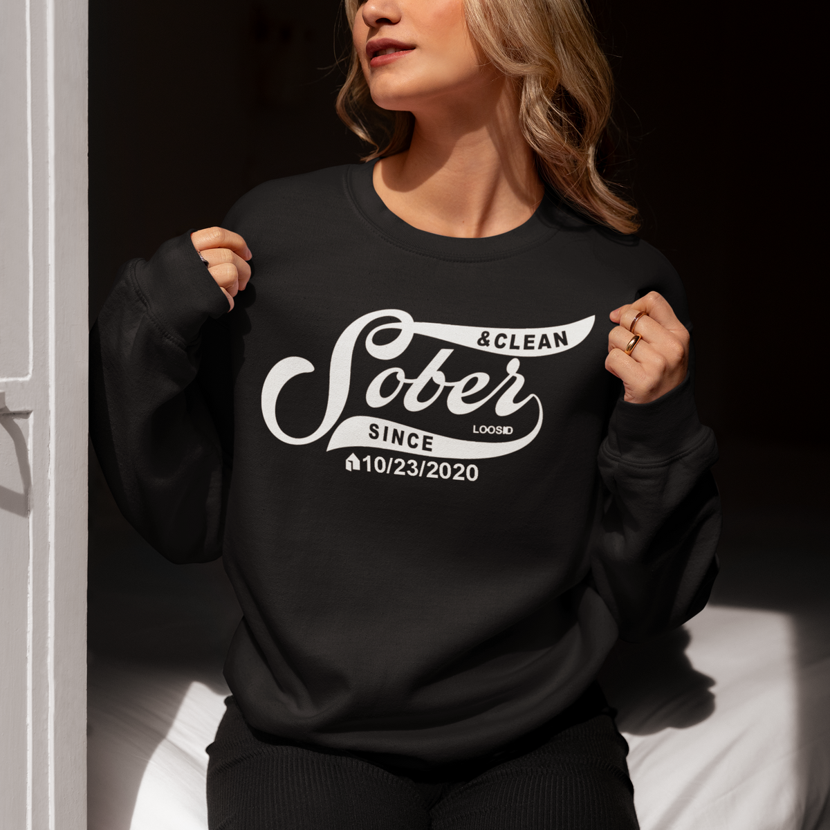 Marr Sober Since Unisex Sweatshirt w/ Personalized Sobriety Date