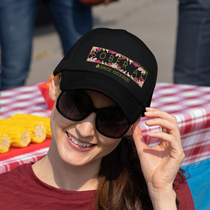 Marr Women's Sober AF Lily Trucker Hat w/ Personalized Sobriety Date